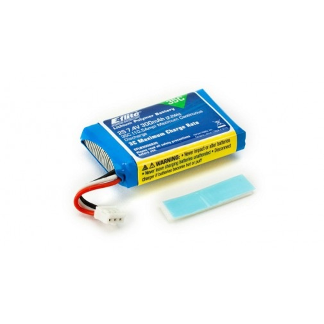 EFLITE 300MAH 2S 7.4V 35C LIPO BATTERY  EFLB3002S35