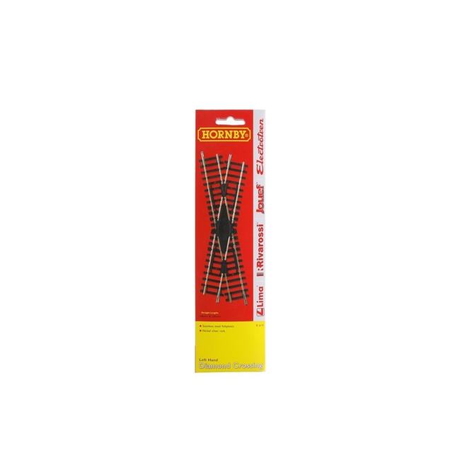 HORNBY LEFT HAND DIAMOND CROSSING STRAIGHT LENGTHS 168MM & 180MM  R614