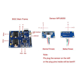 MAYTECH 2 AXIS MARTINEZ Gimbal Controller PCB'S