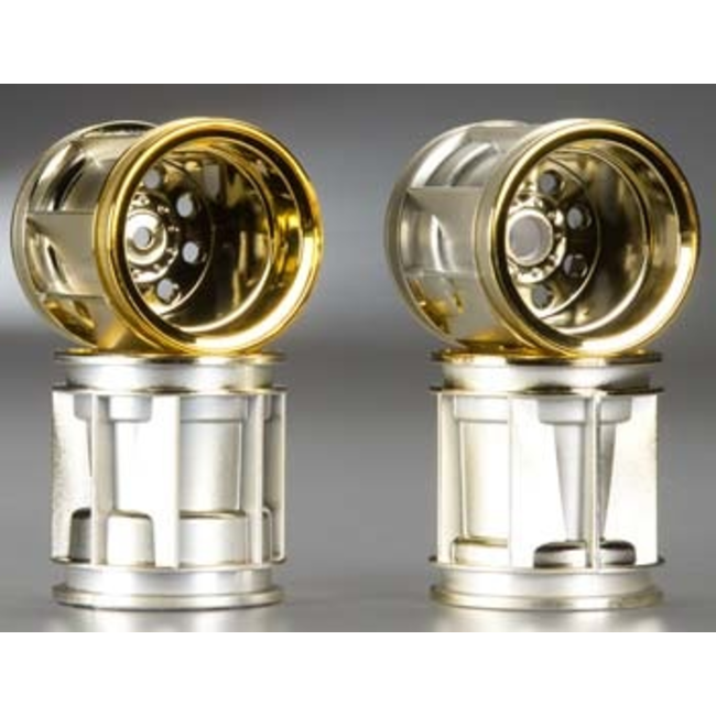 TAMIYA WR-21 GOLD PLATED WHEEL SET ( F& R )
