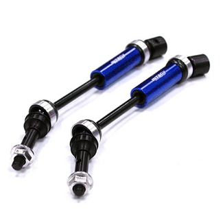 INTEGY INTEGY HD STEEL FRONT UNIVERSAL DRIVE SHAFT (2) FOR TRAXXAS 1/10 SLASH & STAMPEDE 4 X 4  T8560BLUE
