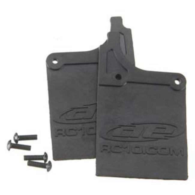 TEAM ASSOCIATED MUD FLAPS SUITS  SC10 & SC8 WITH MOUNTING SCREWS