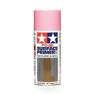 TAMIYA TAMIYA PINK FINE SURFACE PRIMER FOR PLASTIC AND METAL. USE AS UNDERCOAT FOR RED PAINT