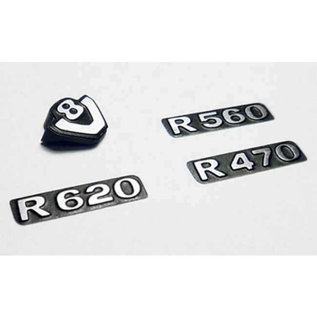 CCHAND FRONT METAL GRILL LOGOS WITH V8 FOR TAMIYA 1/14 SCANIA R470 R560 R620