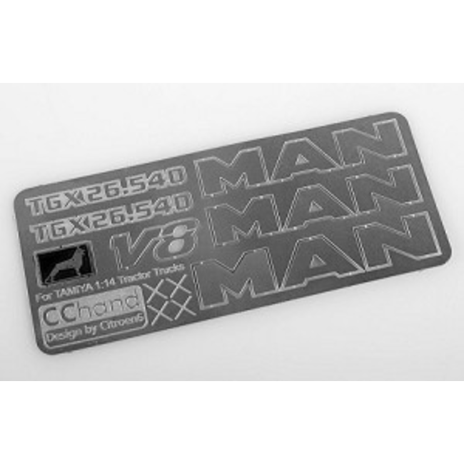 RC4WD METAL EMBLEM SET 1/14 MAN TRACTOR TRUCK  SUITS TAMIYA TRACTOR TRUCKS