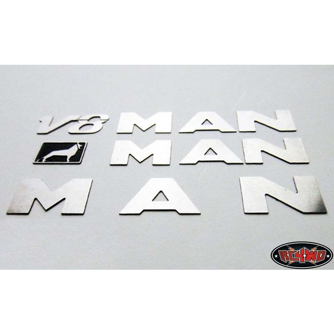 RC4WD METAL EMBLEM SET 1/14 MAN TRACTOR TRUCK  SUITS TAMIYA TRACTOR TRUCKS