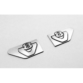 CCHAND RC4WD SCANIA 1/1/4 V8 EMBLEM 1 PAIR METAL SUITS SCANIA TRACTOR TRUCKS SEMI