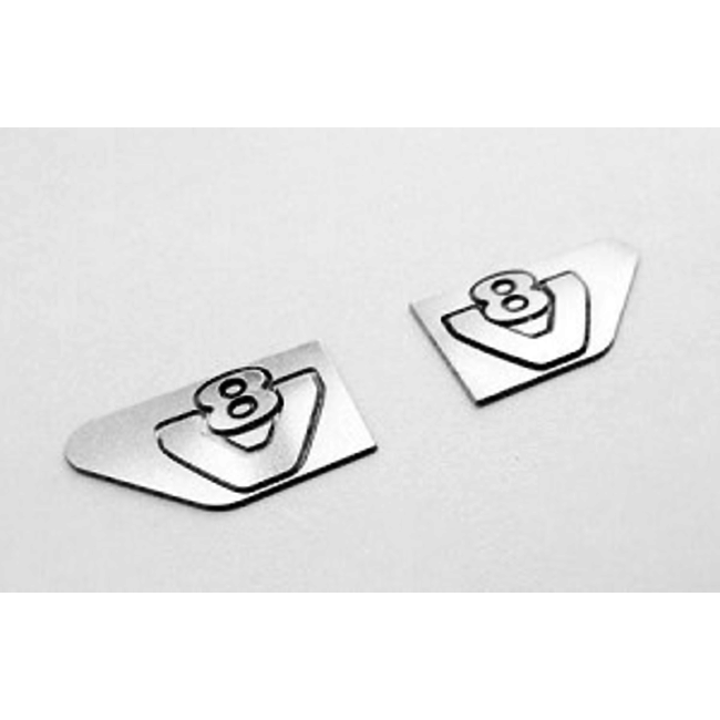 RC4WD SCANIA 1/1/4 V8 EMBLEM 1 PAIR METAL SUITS SCANIA TRACTOR TRUCKS SEMI