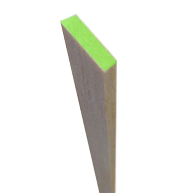 HARDWOOD R 3 X 10 X  1000mm 1/8 X 3/8 GREEN