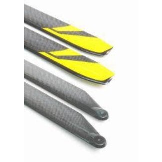 ROTORTECH ROTORTECH 560mm CARBON BLADES 30 SIZE  RED YELLOW BLUE & BLACK