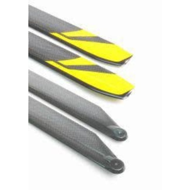 ROTORTECH 560mm CARBON BLADES 30 SIZE  RED YELLOW BLUE & BLACK