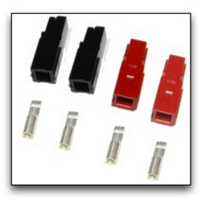 SERMOS CONNECTORS 2 X RED & 2 X BLACK