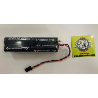 PANASONIC ENELOOP / FUJITSU  PRO 9.6V 2450 MAH NIMH TX PACKS    JR, SNAP,C/W CONNECTOR  PLUGS