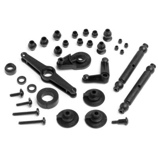 HPI HPI SERVO SAVER /PIVOT BALL SET WHEELY KING