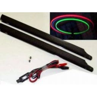 HY MODEL ACCESSORIES HY ILLUMINATED HELI ROTOR BLADES 325mm with 12v charger   ( OLD CODE HY321101 )