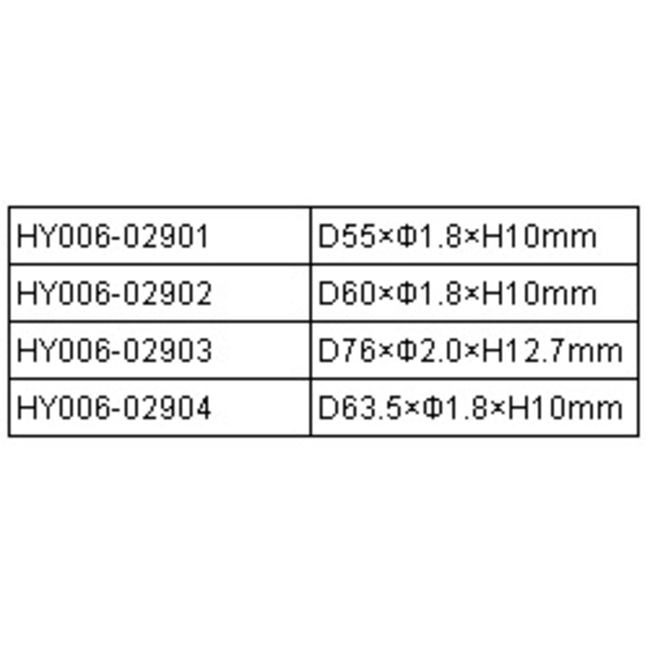 HY 5 SPOKE LIGHT WHEEL 50 X 10 X 1.8mm ( OLD CODE HY062901)