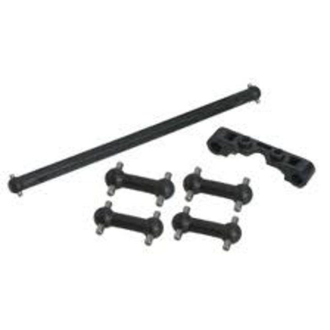 3 RACING REPLACEMENT PLASTIC DOG BONE AND MAIN SHAFT FOR TT01-38   TT01-M05