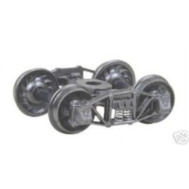 KADEE 501 ARCH BAR TRUCKS HO SCALE WITH 33'' RIBBED BLACK WHEELS