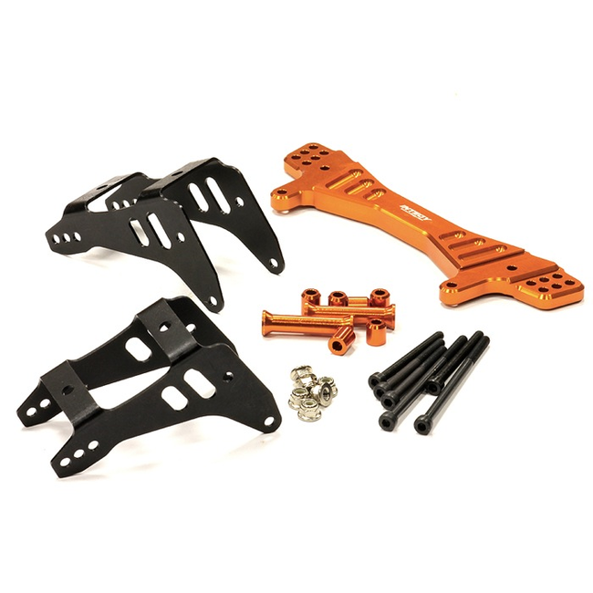 INTEGY BILLET MACHINED TYPE IV HD REAR SHOCK TOWER FOR HPI BAJA 5B, 5T & 5SC  BAJ199  ORANGE, PURPLE, SILVER
