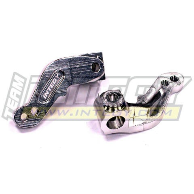 INTEGY ALLOY STEERING BLOCK FOR NITRO RUSTLER  T6753 SILVER, BLUE