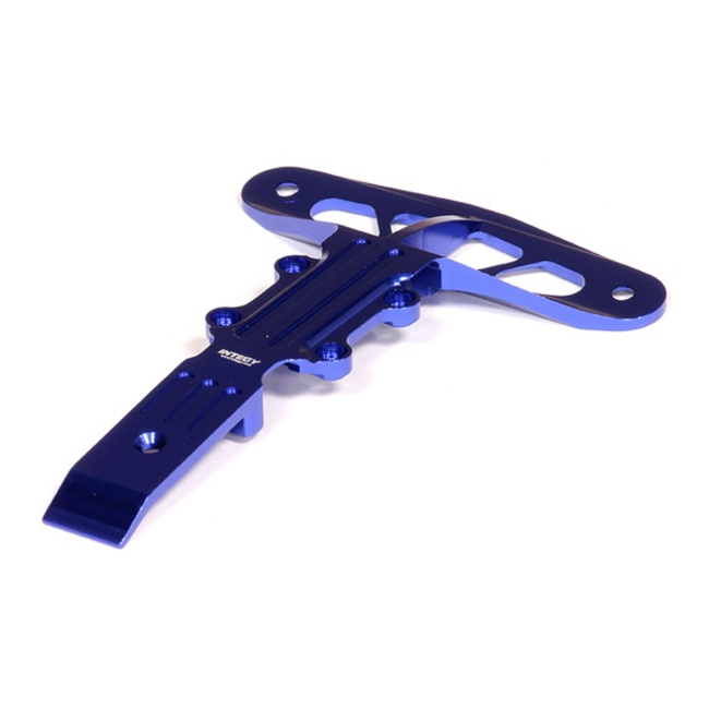 INTEGY BILLET MACHINED ALLOY FRONT LOWER SKID PLATE + BUMPER SUPPORT FOR 1/16 TRAXXAS RALLY  T3530