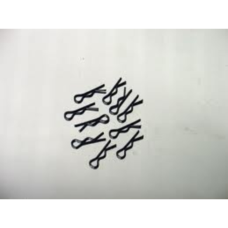HPI HPI BODY CLIPS 1/10 SCALE  BLACK MEDIUM