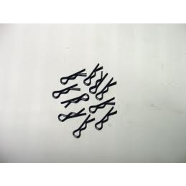 HPI BODY CLIPS 1/10 SCALE  BLACK MEDIUM