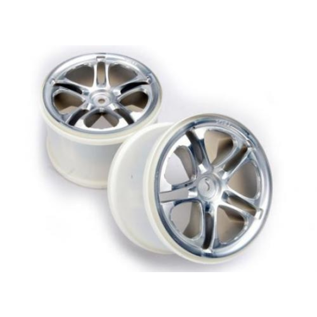 TRAXXAS WHEELS SS (SPLIT SPOKE) 3.8" SATIN (2) FITS REVO/MAXX SERIES  5172