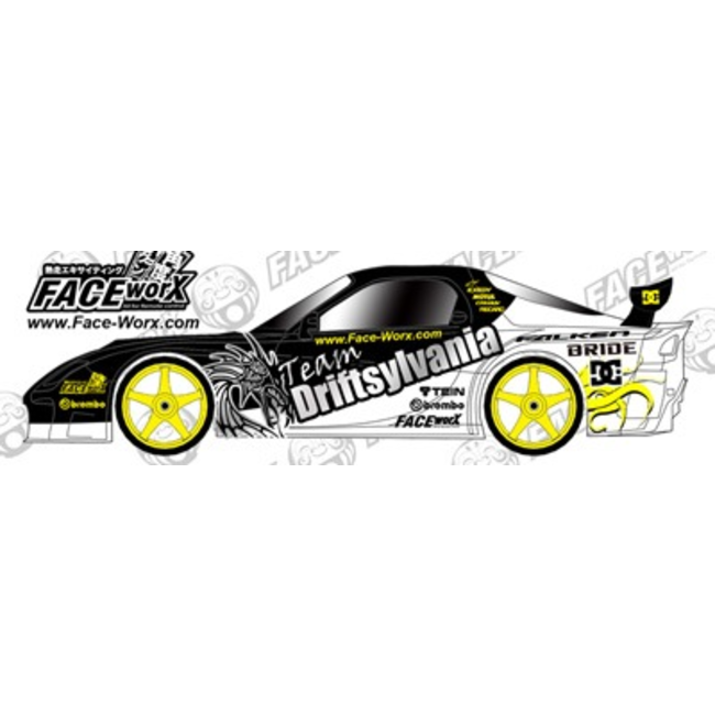 FACE-WORX USA DRIFT TEAM DECAL SET 1 SHEET