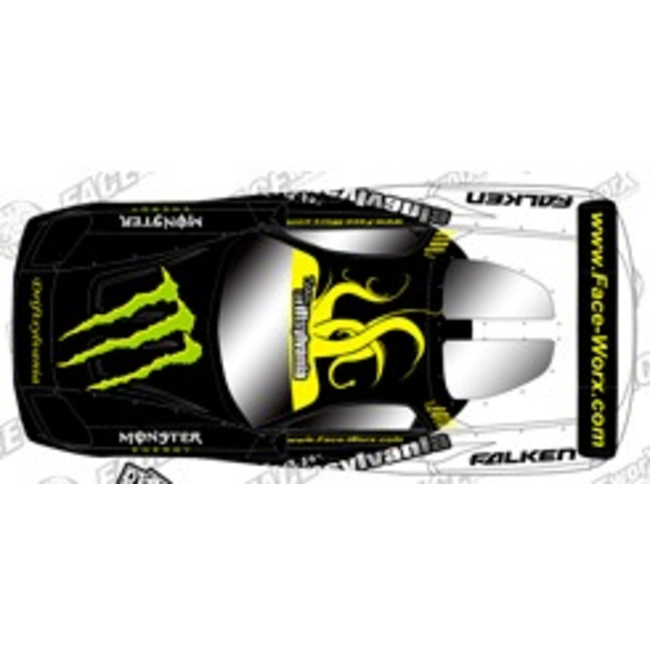 FACE-WORX USA DRIFT TEAM DECAL SET 1 SHEET