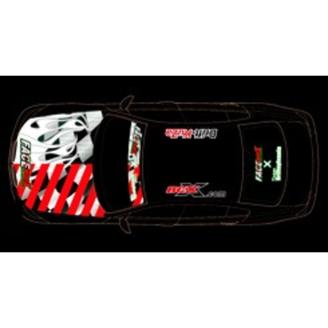 FACE-WORX USA LAS-VAGAS DRIFT TEAM DECAL SET 1 SHEET