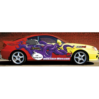 FACEWORX FACE-WORX EVIL OCTOPUS DECAL SET 1 SHEET SEMI GLOSS