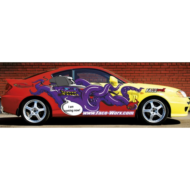 FACE-WORX EVIL OCTOPUS DECAL SET 1 SHEET SEMI GLOSS