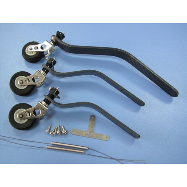 HY CARBON FIBRE TAIL WHEEL SET 26CC LENGTH 118mm ( 1PK ) ( OLD CODE  HY253101 )