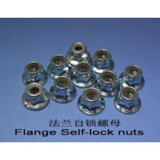 HY MODEL ACCESSORIES HY FLANGED METRIC NYLOCK NUT 4.0MM  ( 10 PK )