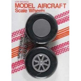 ROBART ROBART Two 2 1/2" Diamond Tread Scale Tires on Gray Nylon Wheels