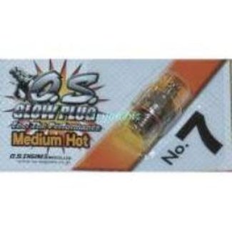 O.S. PARTS O.S. GLOW PLUG NO 7 MEDIUM HOT