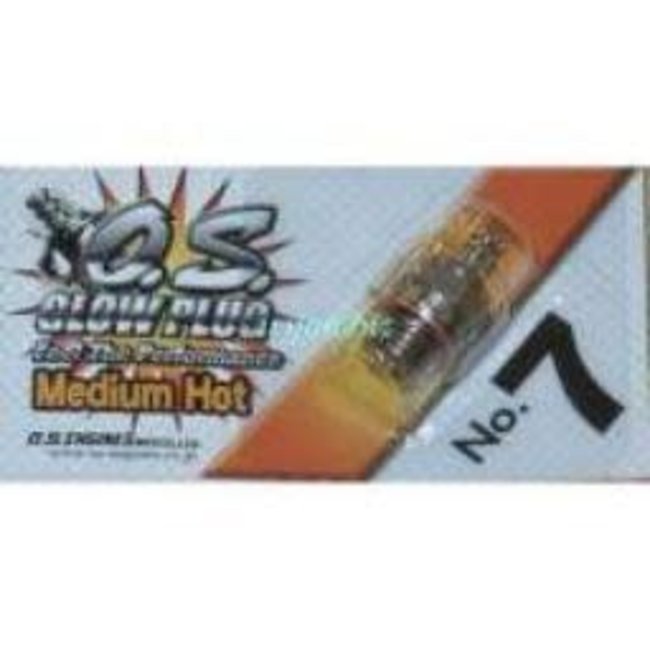 O.S. GLOW PLUG NO 7 MEDIUM HOT