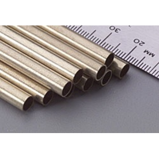 K&S K&S 8128 ROUND BRASS TUBE .014 WALL (12IN LENGTHS) 5/32IN (1 TUBE PER CARD)