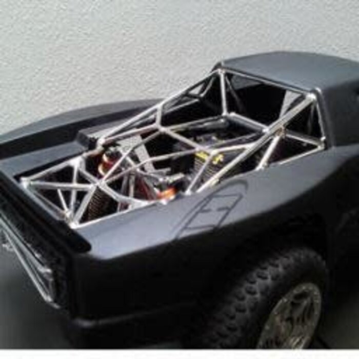 HBZ HBZ BAJA 5T SCALE ROLL CAGE CHROME