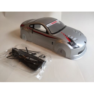 HY MODEL ACCESSORIES HY PRE PAINTED 1/10TH BODY NISSAN 350Z 190MM SILVER