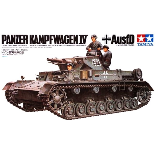TAMIYA GERMAN TANK PANZER KAMPFWAGEN IV ASF.D 1/35 KIT