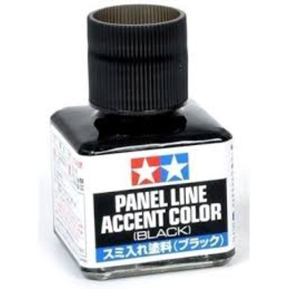 TAMIYA TAMIYA PANEL LINE ACCENT COLOR BLACK 87131