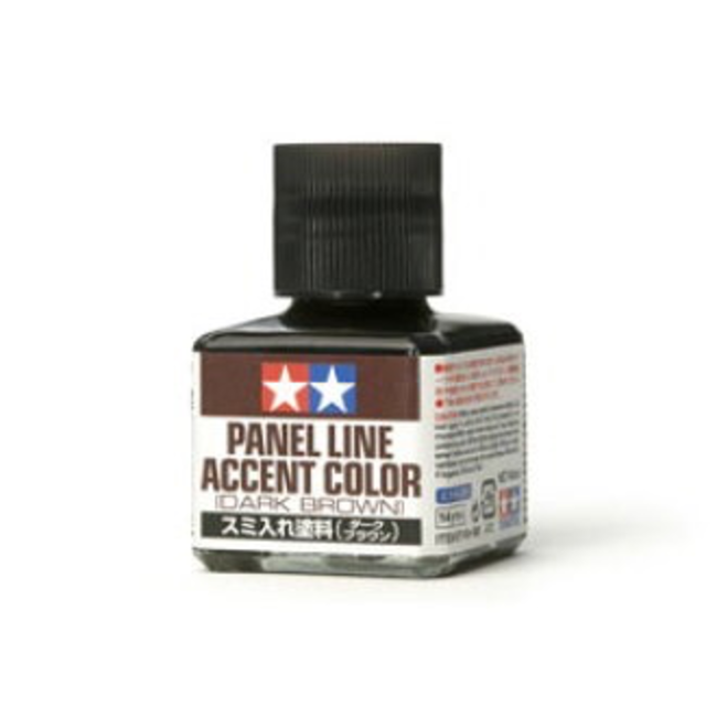 TAMIYA PANEL LINE ACCENT COLOR DARK BROWN 87140