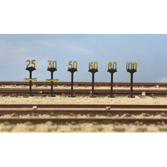 PECO PECO MODELSCENE 5050 HO/OO BR SPEED RESTRICTED SIGNS