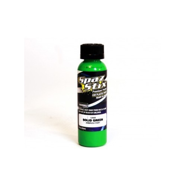SPAZ STIX SOLID GREEN POLYCARBONATE AIRBRUSH PAINT 2oz FOR LEXAN