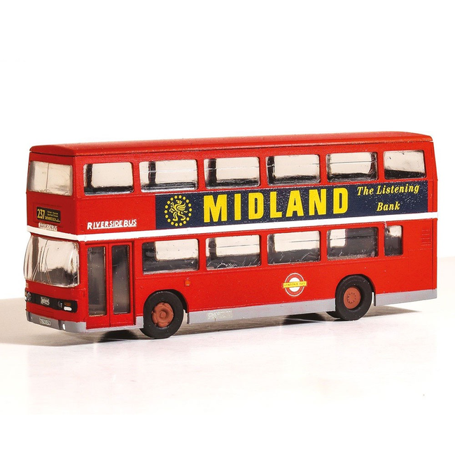 PECO MODELSCENE 5150 HO/OO LEYLAND OLYMPIAN DOUBLE DECK BUS - RIVERSIDE LIVERY