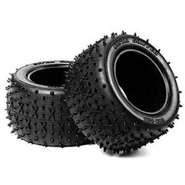 TAMIYA REAR TYRES (PR) SUITS STADIUM BLITZER, BLITZER BEETLE