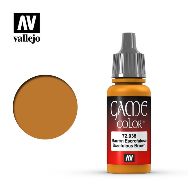 AV 72.038 Vallejo Game Colour Scrofulous Brown 17 ml