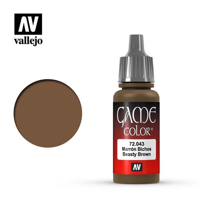 AV 72.043 Vallejo Game Colour Beasty Brown 17 ml